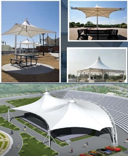 Tensile Canopy Shed by Tamam Urban Company